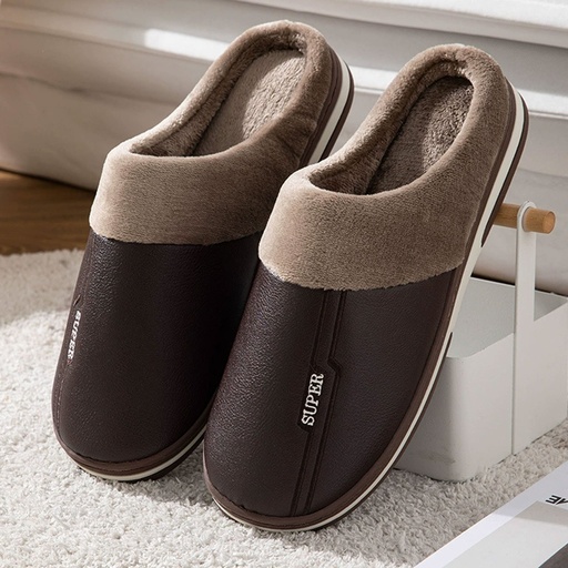 [WS14-4041] 360 COTTON SLIPPERS 40-41(39-40) BROWN