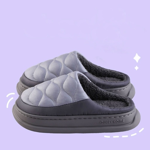 [WS4-4243] 360 COTTON SLIPPERS 42-43 (41-42) NAVY BLUE&GREY