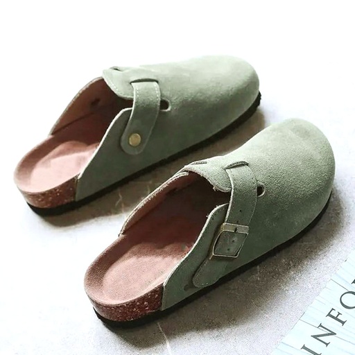 [MT-32SL37] 360 COTTON SLIPPERS ROUNDED TOES  WOMAN #37