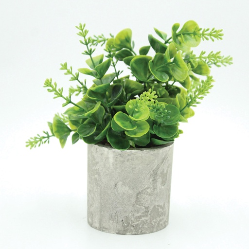 [FLOPOT1] 360 HOME ARTIFICIAL POTTED EUCALYPTUS PLANT 8*24CM