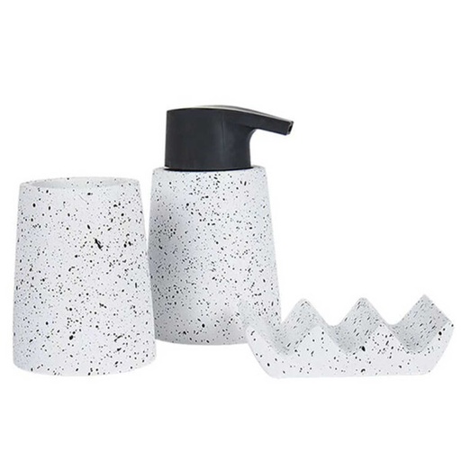 [SDS23] 360 HOME BOTTLE+CUP+SOAP DISH RESIN EMULSION WHITE