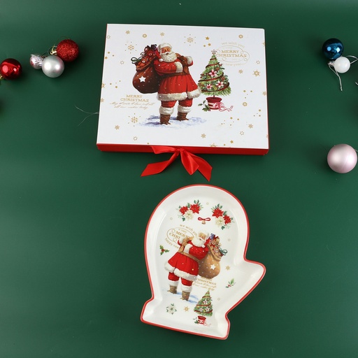 [CH25-PP12] 360 HOME CHRISTMAS PLATE 23CM*19CM*3CM