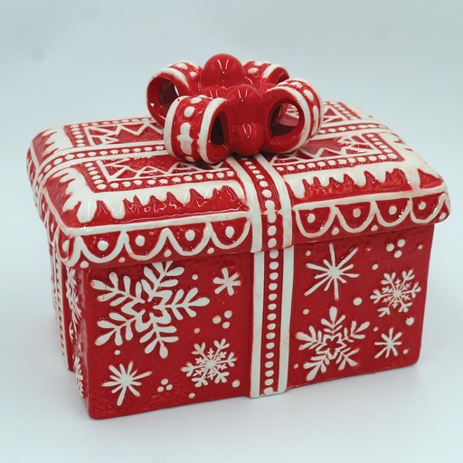 [C25DC16] 360 HOME DECORATIVE BOX CHRISTMAS CERAMIC 21*15*18