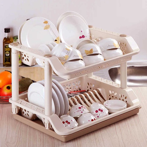 [DISHR1] 360 HOME DISH RACK  45.5*33*37.5CM PLASTIC