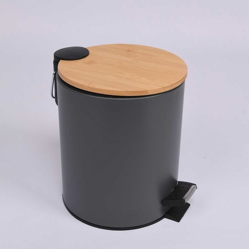 [TBIN5] 360 HOME IRRON TRASH CAN 20.5*25.5CM 900GR GREY