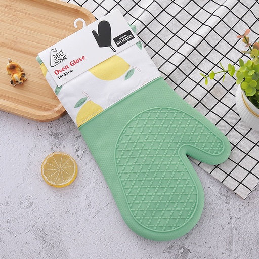 [GLOVE1] 360 HOME KITCHEN GLOVES  FABRIC UPPER SILICONE LOW