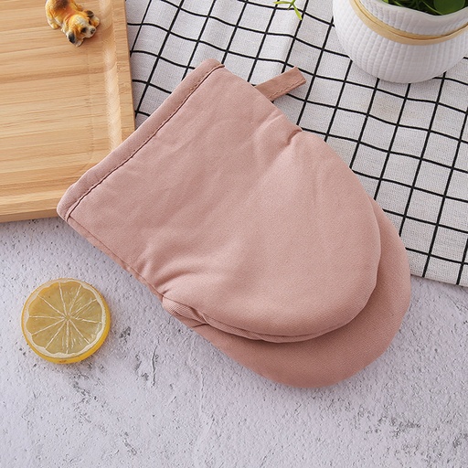 [OVMIT3] 360 HOME MINI MITT KITCHEN GLOVES KAKI PLAIN
