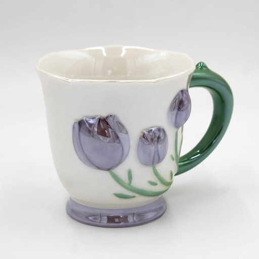 [EVMUG17] 360 HOME MUG CERAMIC TULIP 3D PASTEL ORANGE