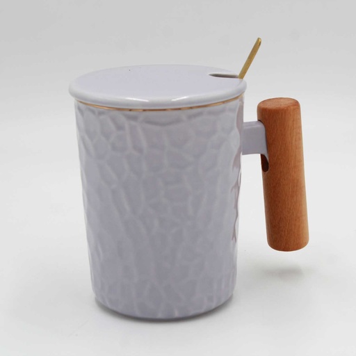 [EVMUG26] 360 HOME MUG CYLINDRIC WOOD HANDLE PURPLE
