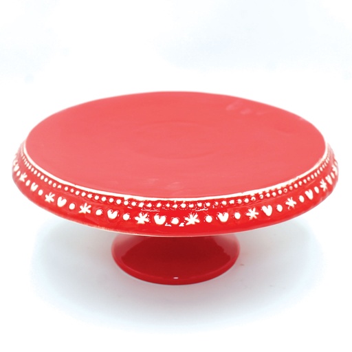 [C25DC10] 360 HOME CHRISTMAS PEDESTAL CAKE STAND  22*22*11CM