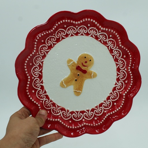 [C25DC36] 360 HOME PLATE CHRISTMAS CERAMIC DECORATIVE