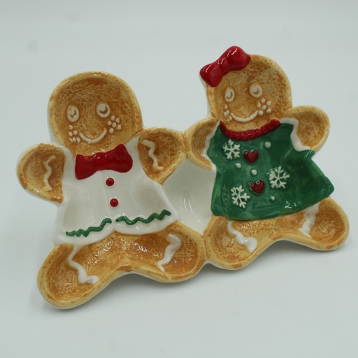 [C25DC46] 360 HOME PLATE CHRISTMAS GINGERBREAD MAN SHAPE
