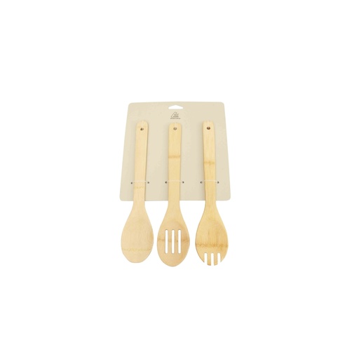 [CUT25-57] 360 HOME SPOON 3PCS IN ONE SET 
BAMBOO