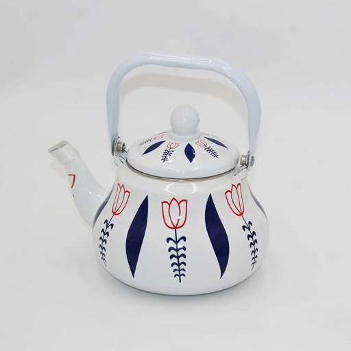 [COFPO7A] 360 HOME TEA POT 1.5LTR WHITE W/TULIPS