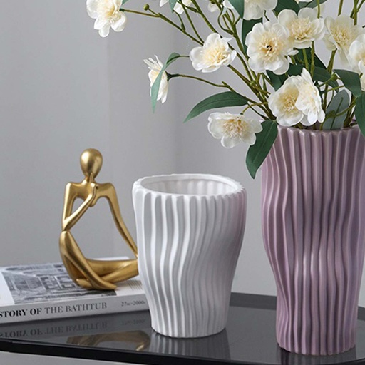 [VASE42-41] 360 HOME VASE CERAMIC MD15CM H19.5CM BD9.5CM