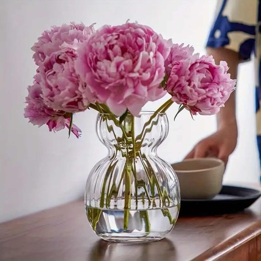 [VASE42-96] 360 HOME VASE GASS CLEAR 10*12CM