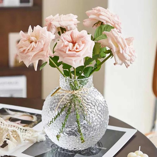 [VASE42-101] 360 HOME VASE GLASS CLEAR 15*18