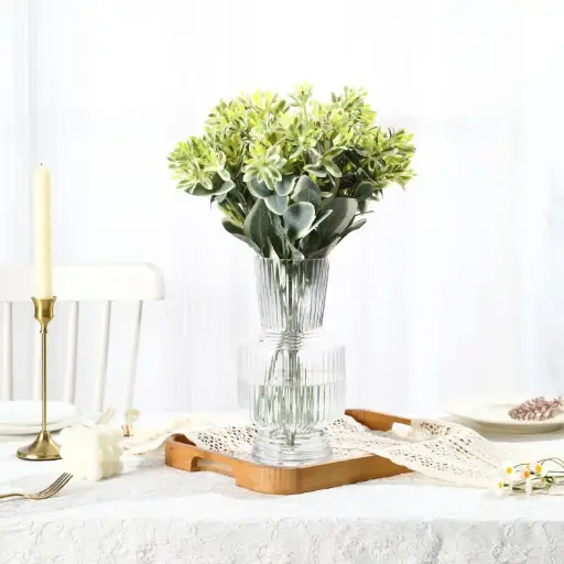 [VASE42-106] 360 HOME VASE GLASS CLEAR 15*30