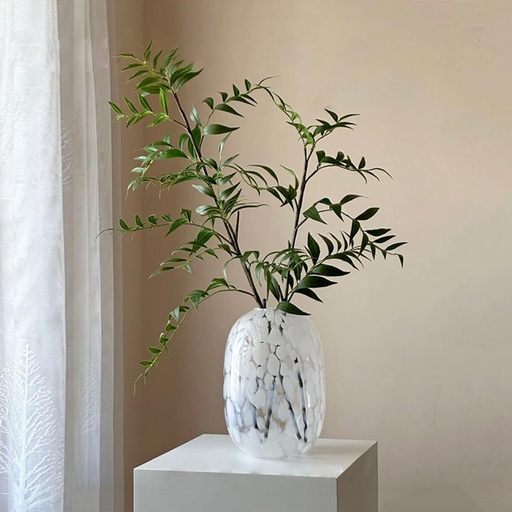 [VASE42-97] 360 HOME VASE GLASS SANDBLAST 8.5*24.5