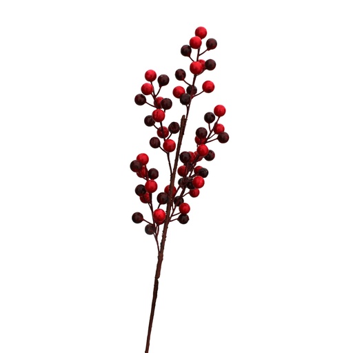 [RS1Z2810-2] 360 HOME CHRISTMAS DECORATION L:50CM ARTIFICIAL WHITE BERRY STEM 