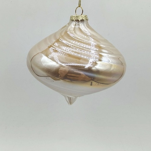 [BOGLA26] 360 HOME CHRISTMAS DECORATION 8*8*8CM ORNAMENT LIGHT BROWN HANGING