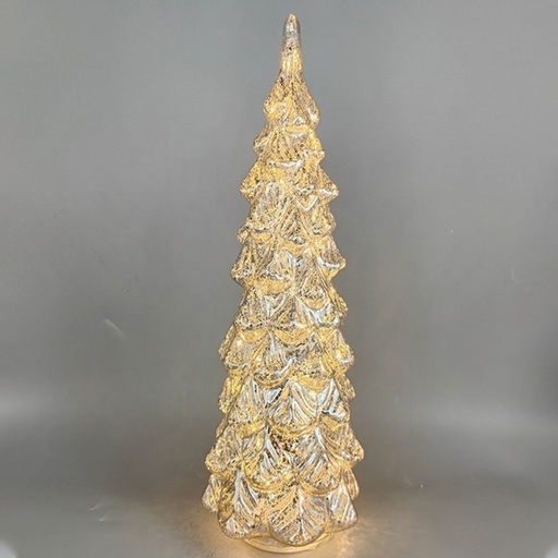[TRELIG7] 360 HOME CHRISTMAS DECORATION 12*12*33CM silver  tree with LED light