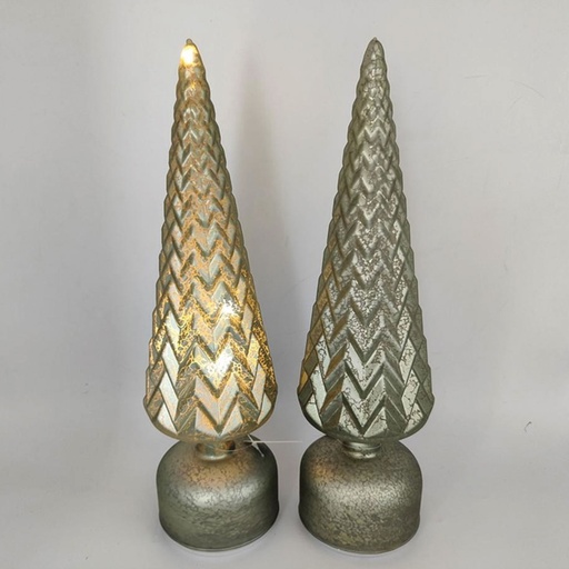 [TRELIG10] 360 HOME CHRISTMAS DECORATION 10*10*36CM Rotating light green  tree with LED light  AAx3pcs(not including battery)