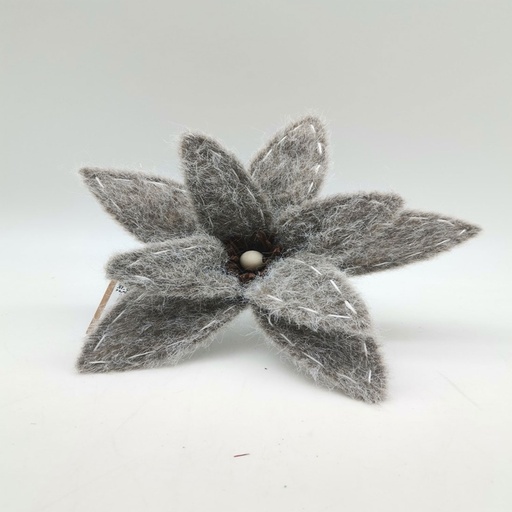 [CHBLOOM10] 360 HOME CHRISTMAS DECORATION 23*0*23CM ORNAMENT FLOWER WITH CLIP