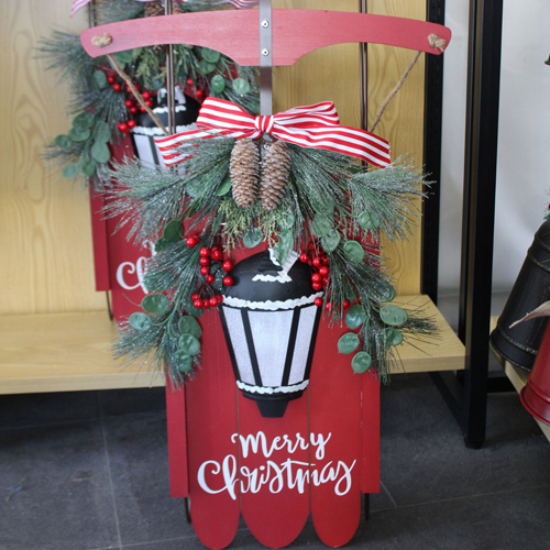 [CHSUN8] 360 HOME CHRISTMAS DECORATION 18.11*5.91*33"HANGING WOODEN 