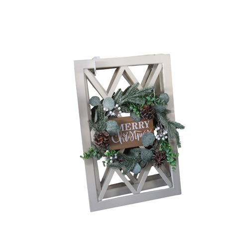 [CHSUN9] 360 HOME CHRISTMAS DECORATION 15.3*3*23.1" HANGING WOODEN