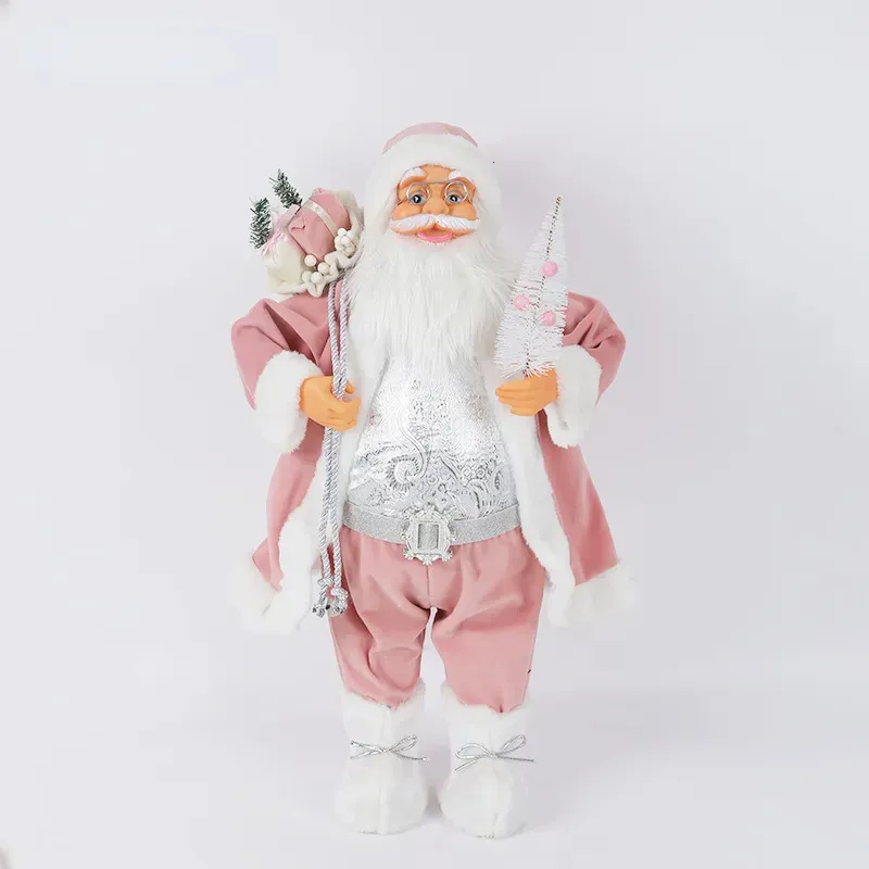 [SA-CH4] 360 HOME CHRISTMAS SANTA PERSONEL PINK 24"+ PINK PLASTIC SNOWFLAKE PLASTIC & FABRIC