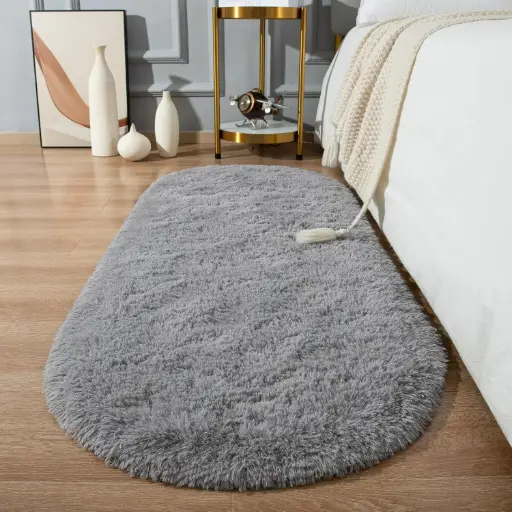[FOMA-E2] 360 HOME FLOOR MAT OVAL GREY 60*120CM