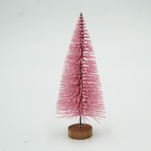[MT-CH25T31] 360 HOME CHRISTMAS MINI TREE PINK+GLITTER 12.5CM PACK OF 5PCS