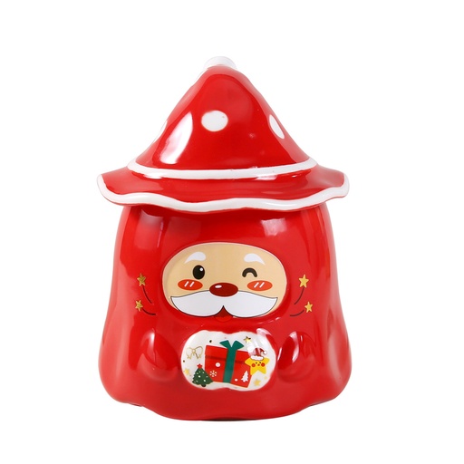 [CH25MUG33] 360 HOME CHRISTMAS MUG CERAMIC 301-400ML OLD MAN RED +HAT LID