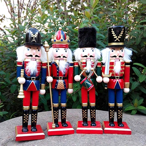 [NUTC-14] 360 HOME CHRISTMAS NUTCRACKER FIGURINE WOODEN 9*8*38CM FESTIVE MULTI COLORS