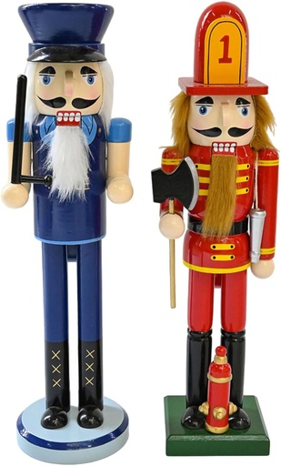[NUTC-15] 360 HOME CHRISTMAS NUTCRACKER FIGURINE WOODEN WITH CHALKBOARD 10.5*10.5*38CM