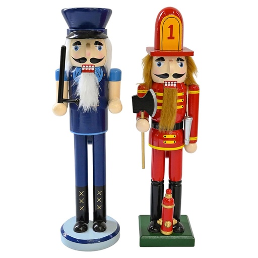 [NUTC-16] 360 HOME CHRISTMAS NUTCRACKER FIGURINE 8.5*7.5*38CM PAINTED IN PASTEL COLORS