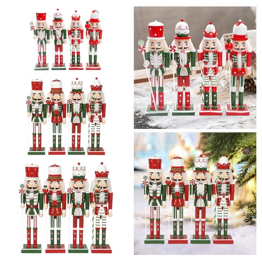 [NUTC-26] 360 HOME CHRISTMAS NUTCRACKER WOODEN 12*12*60CM FESTIVE HOLIDAY COLORS 