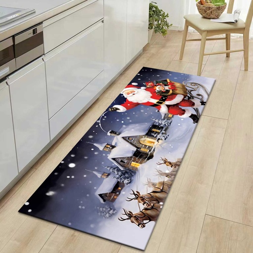 [CHESS33] 360 HOME CHRISTMAS CARPET WELCOME 60*90CM FESTIVE FEAST KITCHEN RUG