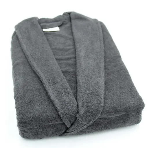[ROB-BA-1XL] 360 HOME BATHROBE UNISEX ANTRACITE  1KG-XL