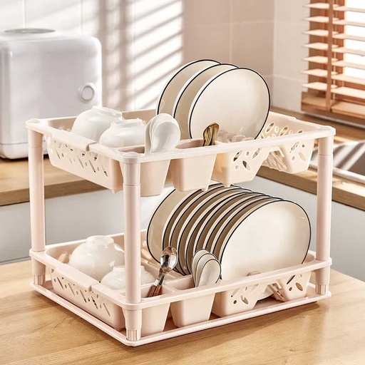 [DISHR2] 360 HOME DISH RACK  45.5*33*37.5CM PLASTIC