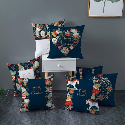 [CHPLC8] 360 HOME CHRISTMAS PILLOW COVER 45*45CM POLYESTER FESTIVE ELEGANT COZY STYLE