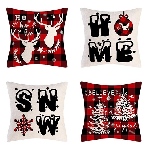 [CHPLC15] 360 HOME CHRISTMAS PILLOW COVER 45*45CM POLYESTER COZY FESTIVE DESIGNS