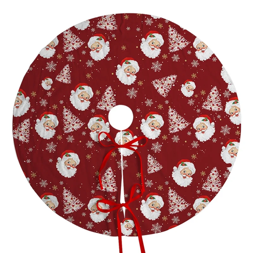 [TRSKIRT4] 360 HOME CHRISTMAS TREE SKIRT ROUND 20CM POLYESTER  CENTER HOLE 