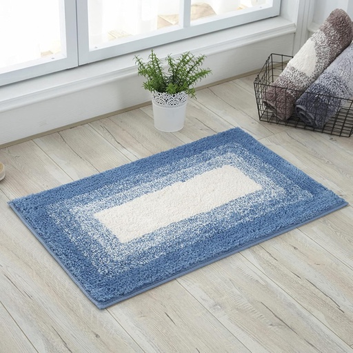 [BMAT48-18] 360 HOME BATHROOM RUG GRADIENT 50*80CM MICROFIBER POLYESTER FIBER+TPR BACKING