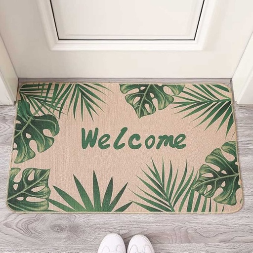 [BMAT48-11] 360 HOME DOORMAT IMITATION LINEN 38*58 DIATOM MUD POLYESTER FIBER+RUBBER BACKING