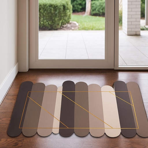 [BMAT48-6] 360 HOME DOORMAT PRINTED 48*78CM DIATOM MUD POLYESTER FIBER+RUBBER BACKING