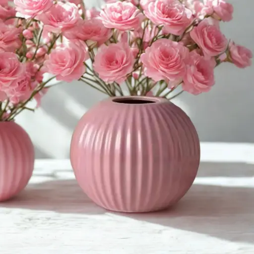 [VASE42-38] 360 HOME VASE PORCELEINE SMALL 42-38 BLUE