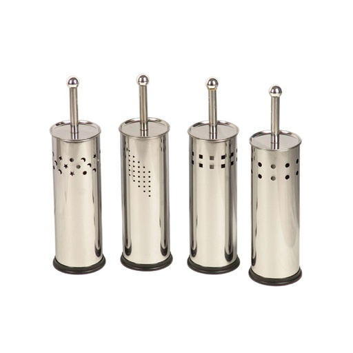 [STOBR] 360 HOME TOILET BRUSH WITH HOLDER 9.5*27 STAINLESS STEEL