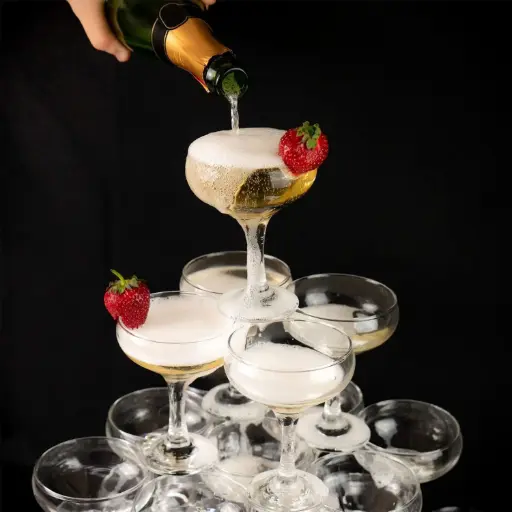 [DI2SO-4] 360 HOME COUPE GLASS  TOP : 81MM BOT : 70MM H : 110MM 130ML